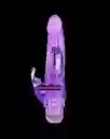 Dildo Vibrador Doble Estimulación Realista 22cm Climbing Rabbit 2 Pilas Aa