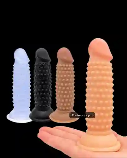 Dildo Texturizado Con Ventosa 14cm