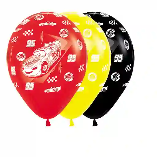 Globo Estampado Cars R12 X 10und