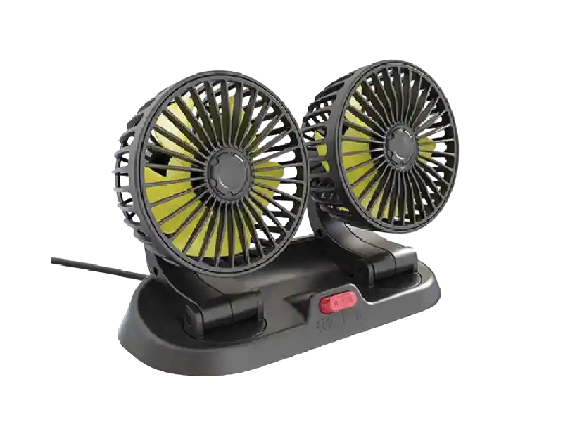 Mini Ventilador Doble Refrigerante Para Auto