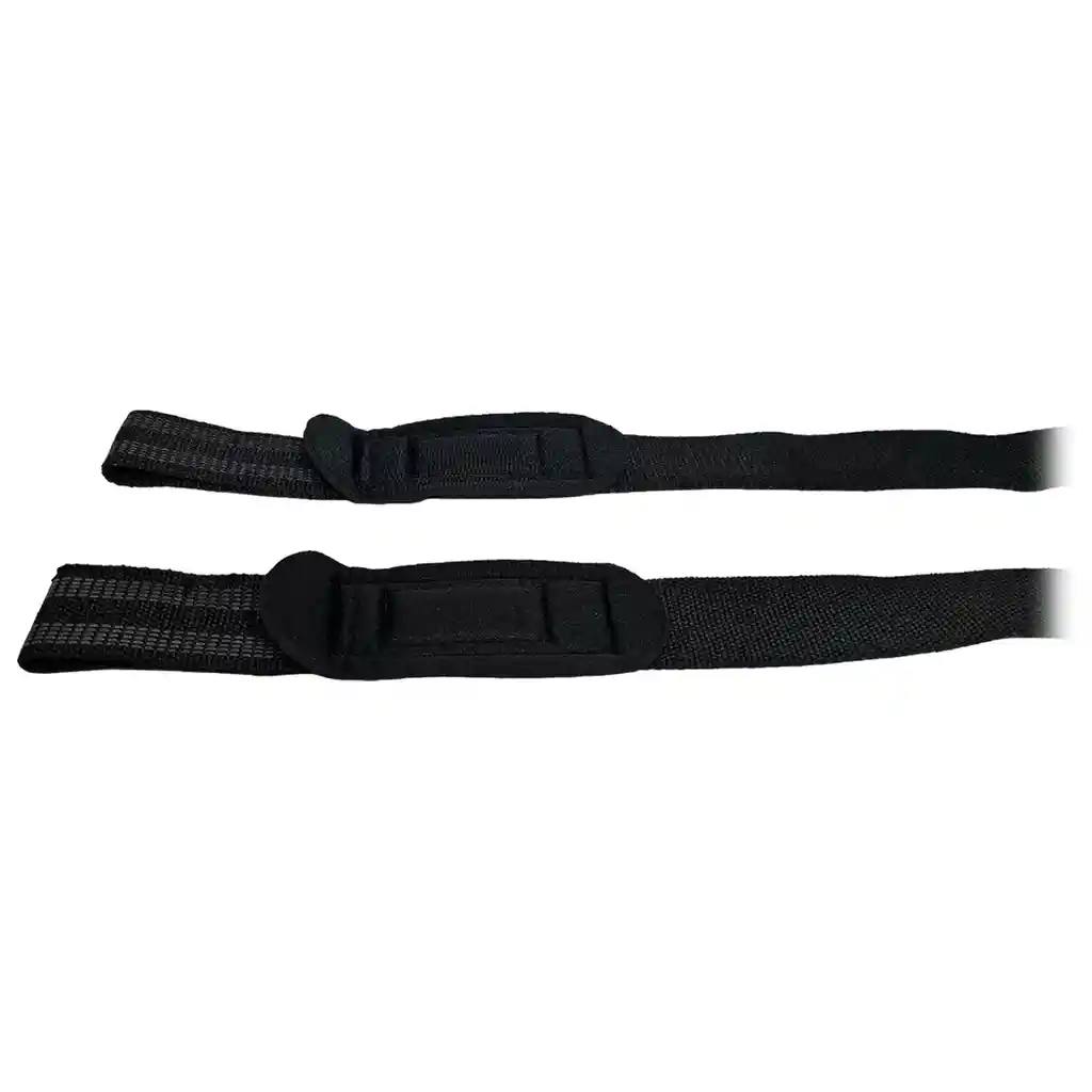 Kit X2 Straps Levantamiento Pesas Correas Gimnasio Crossfit Negro Amarres