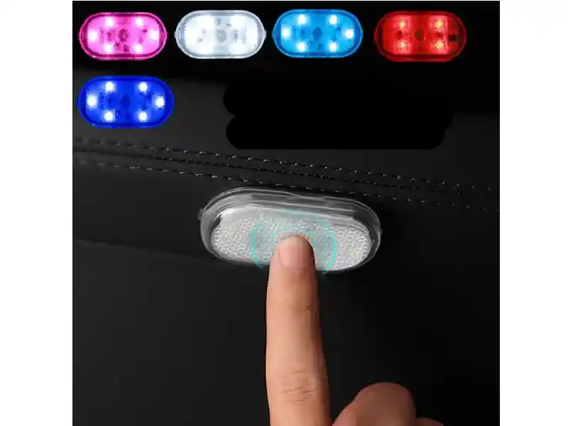 Luz Led Tactil Adhesiva Para Techo De Carro Multicolor Con Control Inhammbrico