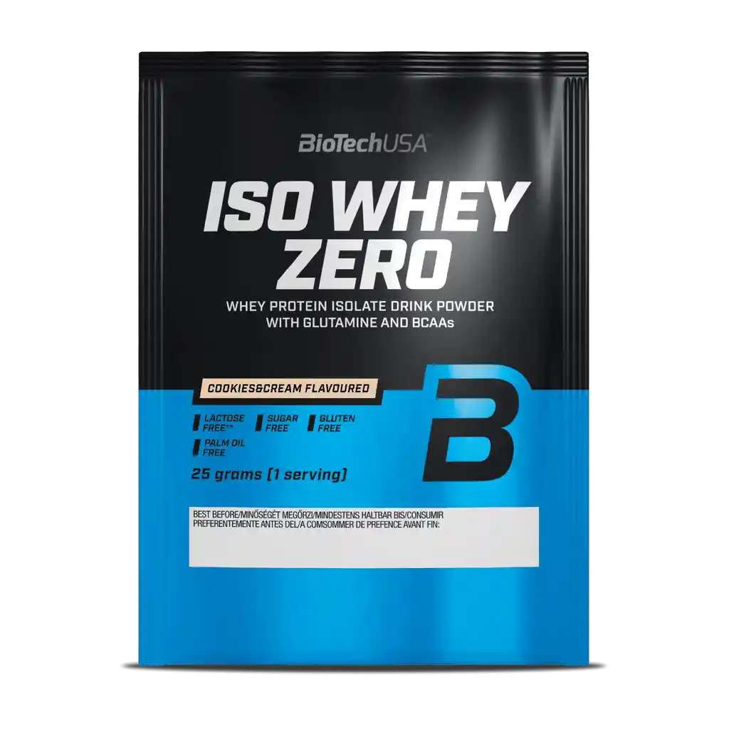 Biotechusa Iso Whey Zero Sabor Cookies Cream 25g