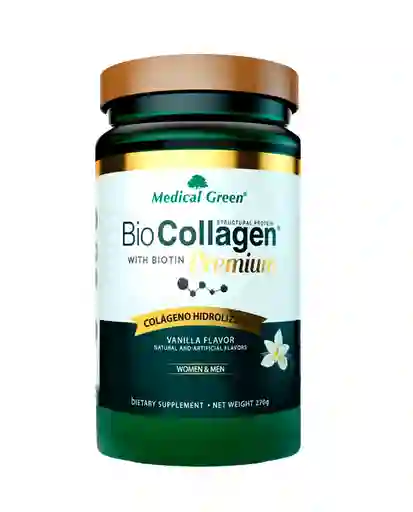 Colágeno Bio Collagen Vainilla Medical Green 270 Gr