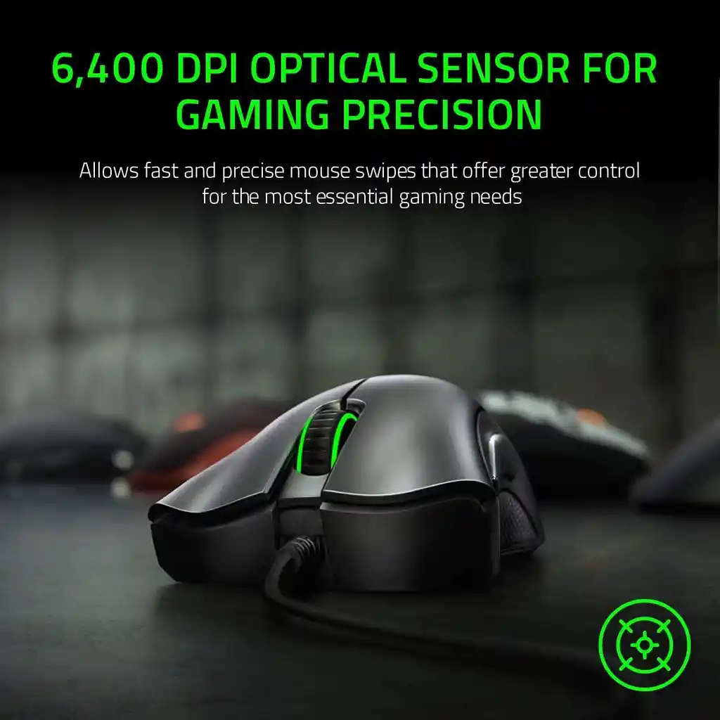 Mouse Gamer Razer Deathadder Essential Sensor Óptico 6400 Dp