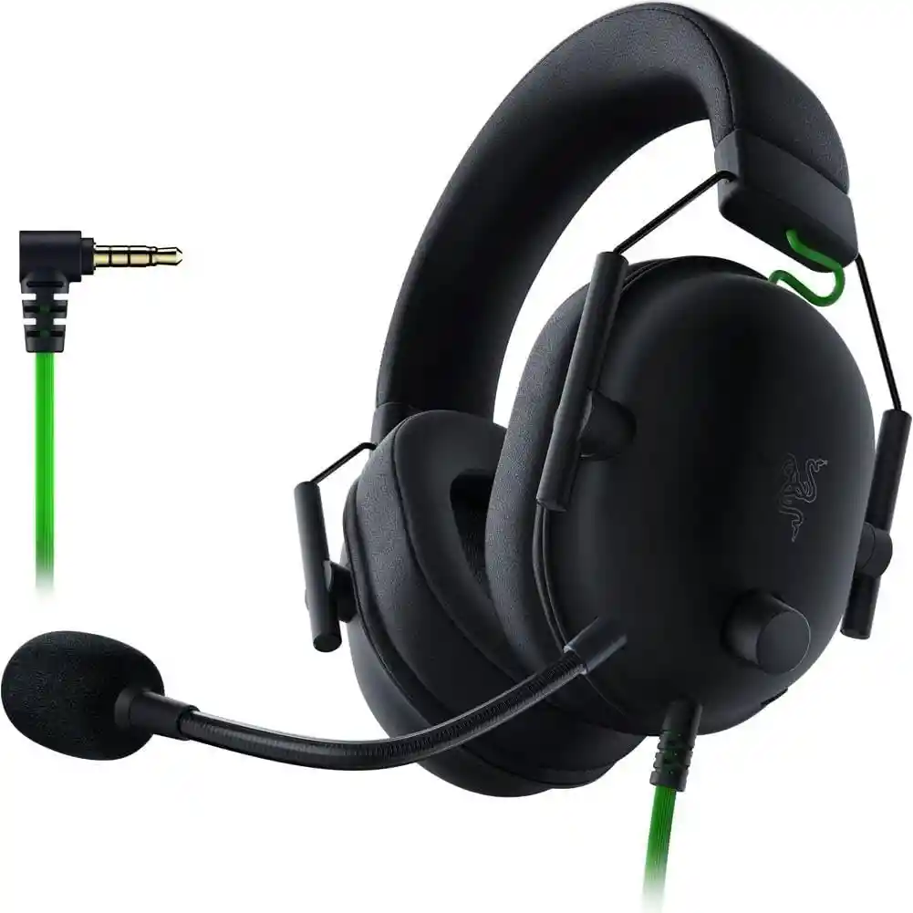 Diadema Gamer 7.1 Razer Blackshark V2 X | Microfono Con Cancelacion De Ruido