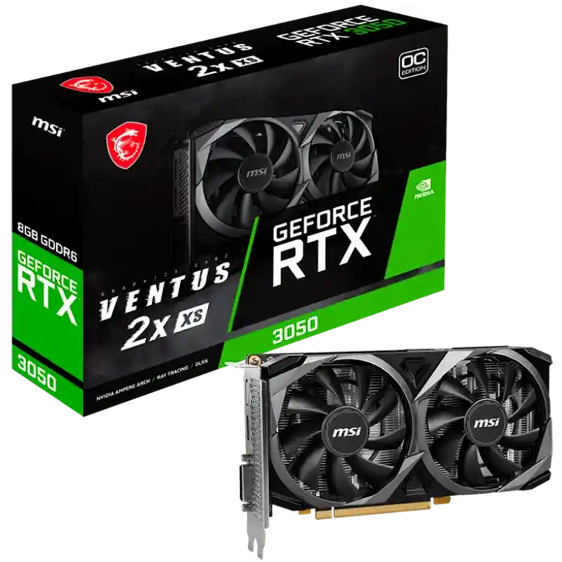 Tarjeta De Vídeo Msi Geforce Rtx 3050 Ventus 2x Xs Oc 8gb