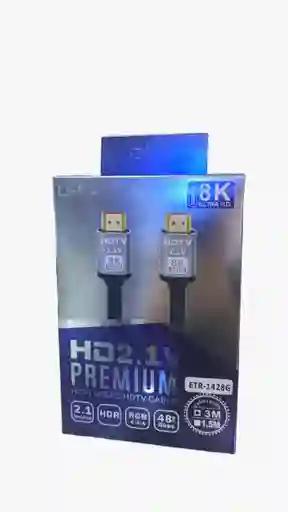 Cable Hdmi 8k / 3 Metros Hdtv/2.1v Ultra Hd/4.320p/48gbps / Ideal Consolas/ Blueray