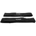 Kit X2 Straps Levantamiento Pesas Correas Gimnasio Crossfit Negro Amarres