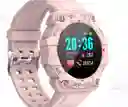 Reloj Deportivo Inteligente Fd68 De Pantalla Redonda – Rosado