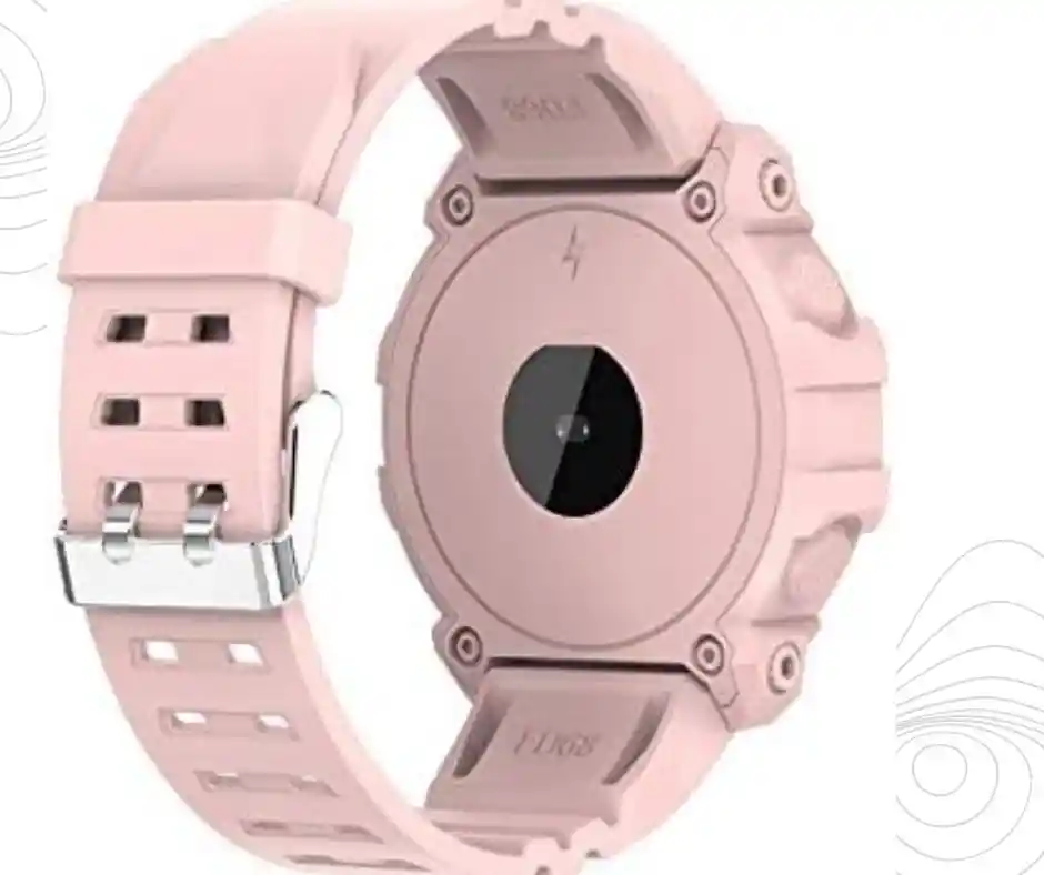 Reloj Deportivo Inteligente Fd68 De Pantalla Redonda – Rosado