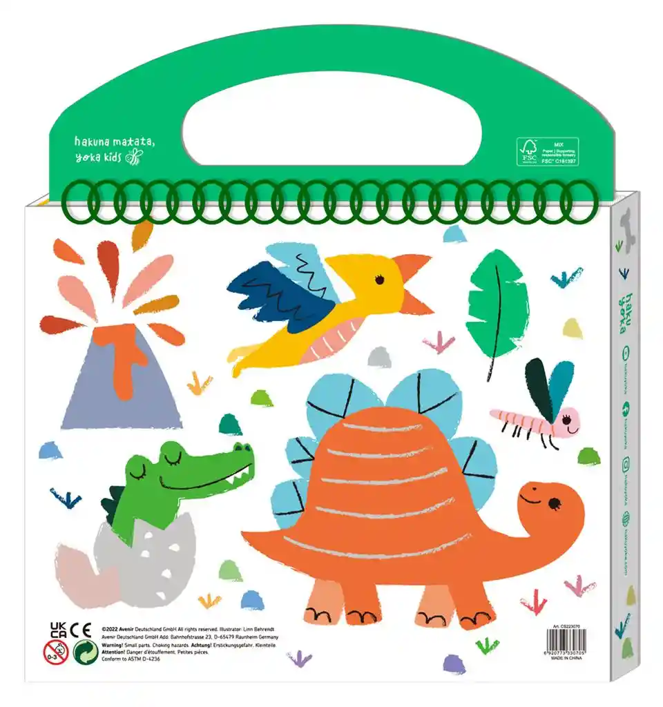 Set De Actividades Para Niños Libro Para Colorear Niñas Dinosaurios