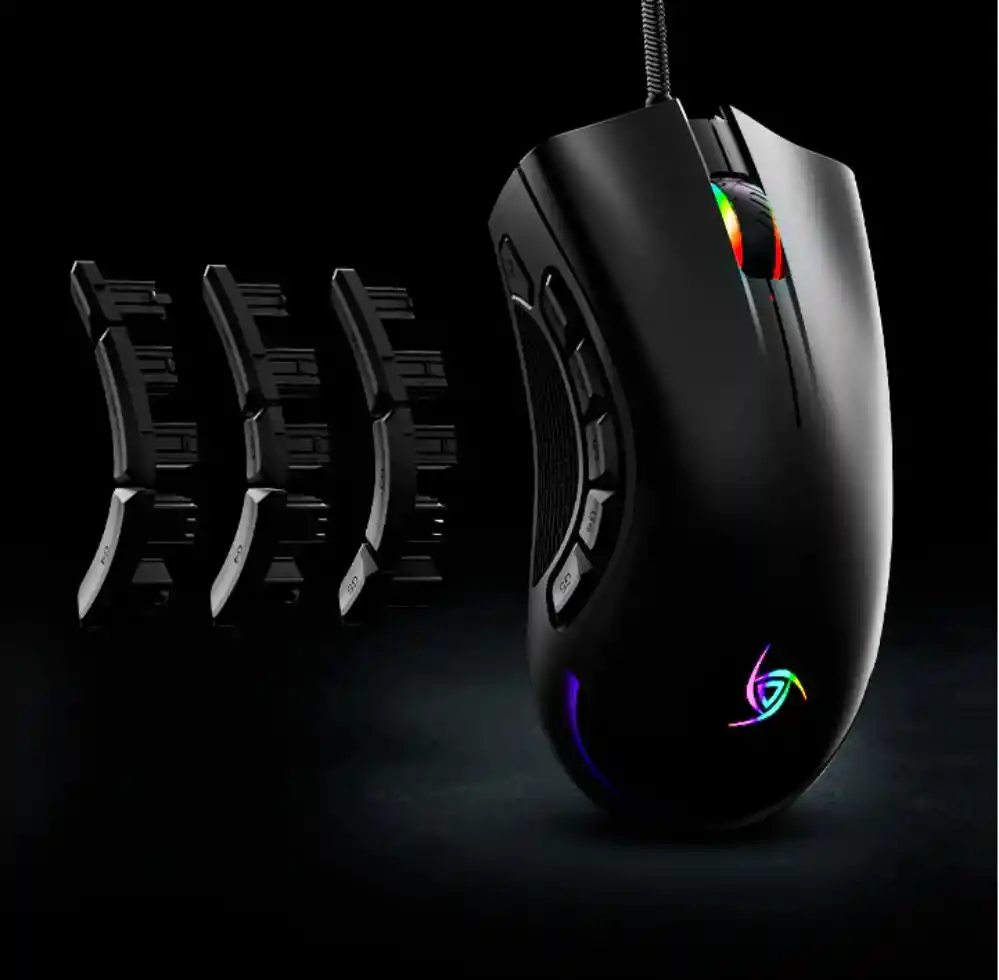 Mouse Gamer Vsg Cyborg | Con Botones Laterales Intercambiables | 5000dpi