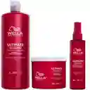 Kit Wella Ultimate Repair - Shampoo Litro - Acondicionador - Termoprotector