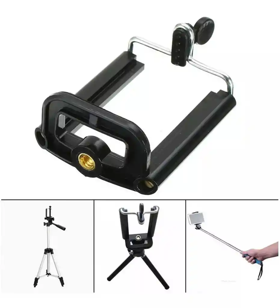Trípode Telescópico Celular Cámaras Tablet Altura Ajustable
