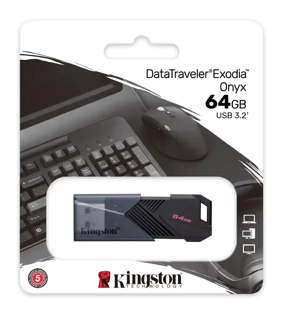 Memoria Usb 64gb Kingston Exodia Onyx Data Traveler | Calidad