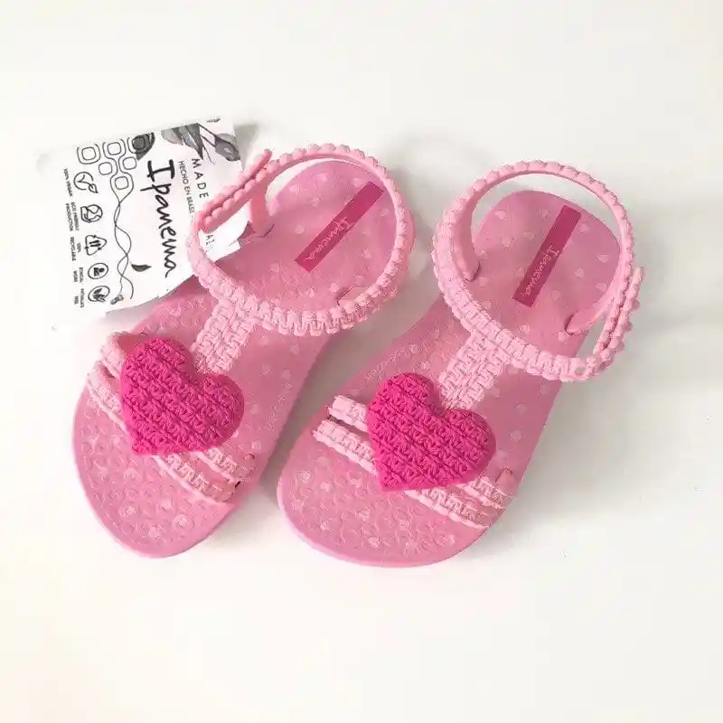 Sandalia Corazon Rosa/rosa My First Ipanema Baby Talla 25/26