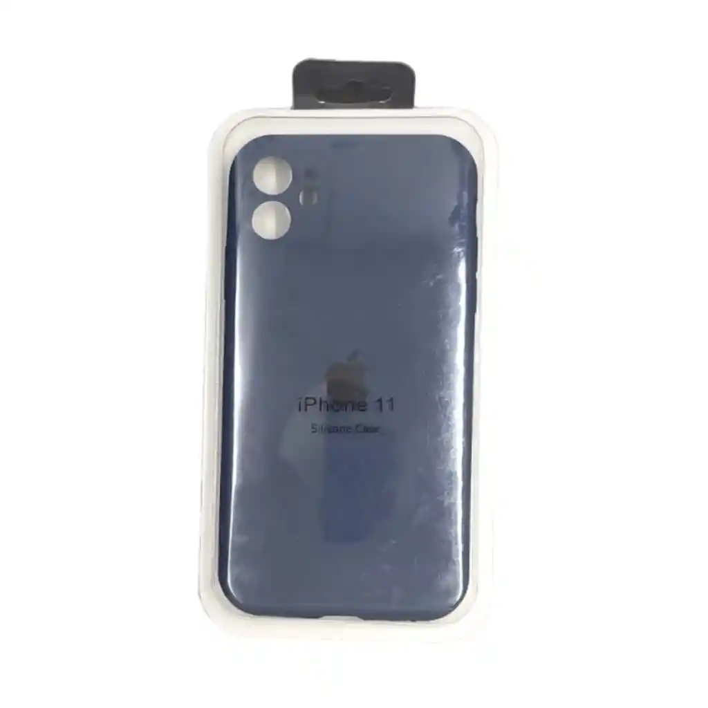 Forro Silicone Case Iphone 11 Azul Oscuro