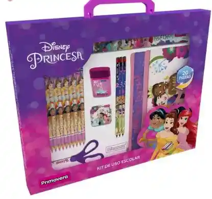 Kit Escolar Caja Princesas Primavera