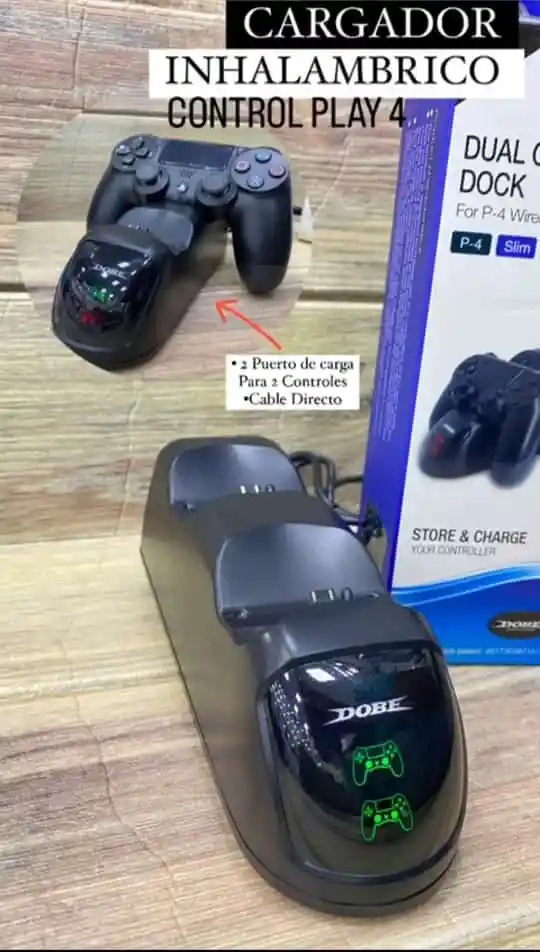 Cargador Inalámbrico Para Control De Play 4