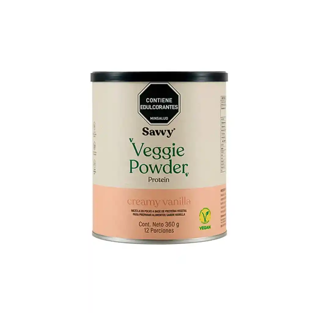 Veggie Powder Protein Creamy Vanilla360 Gr Savvy