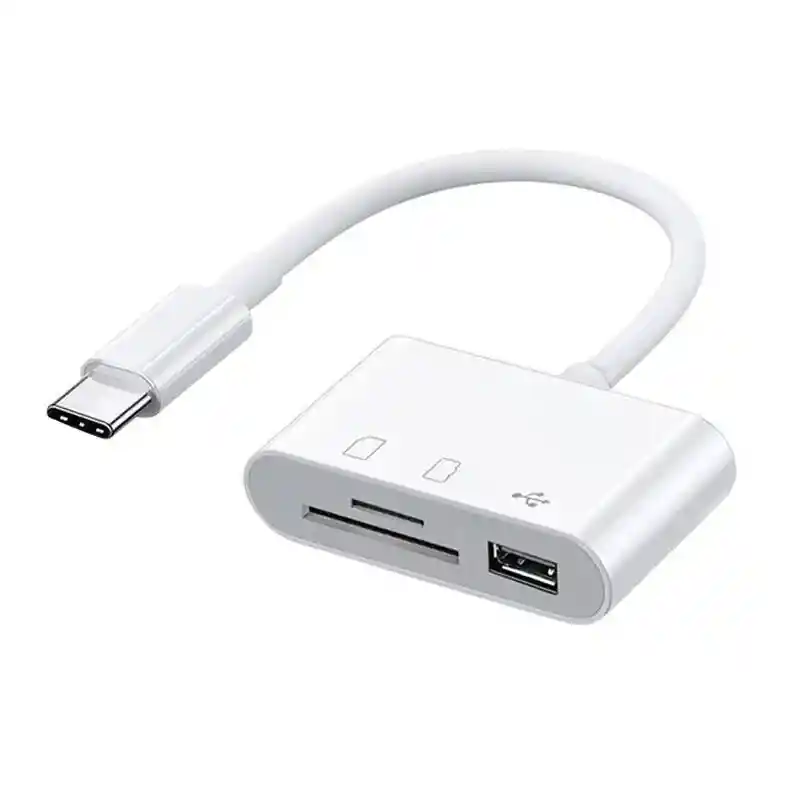 Adaptador Tipo C, Lector De Tarjetas De Memoria Tf Cf Sd, Otg Writer Compact Flash Usb-c