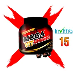 Megavit X 15 Potenciador Natural Viagra Hombres Fuerte Erección Advanced Erección Fuerte