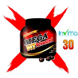 Megavit X 30 Potenciador Natural Viagra Hombres Fuerte Erección Advanced Erección Fuerte