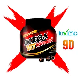 Megavit X 90 Potenciador Natural Viagra Hombres Fuerte Erección Advanced Erección Fuerte