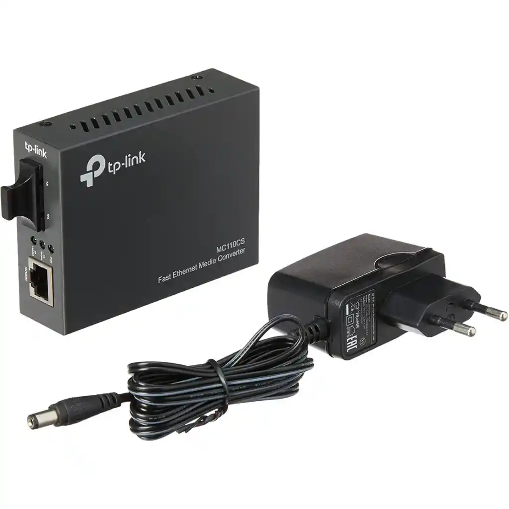 Tp-link Mc110cs Convertidor Multimodo Fibra Rj45 10/100mbps