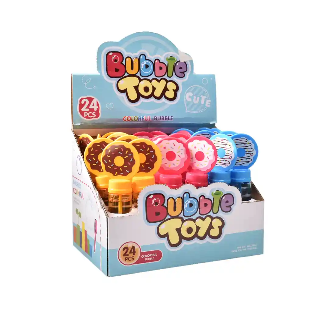 Burbujero Pequeño Forma De Donnas X 3 Unidades Juguete Niña Niño