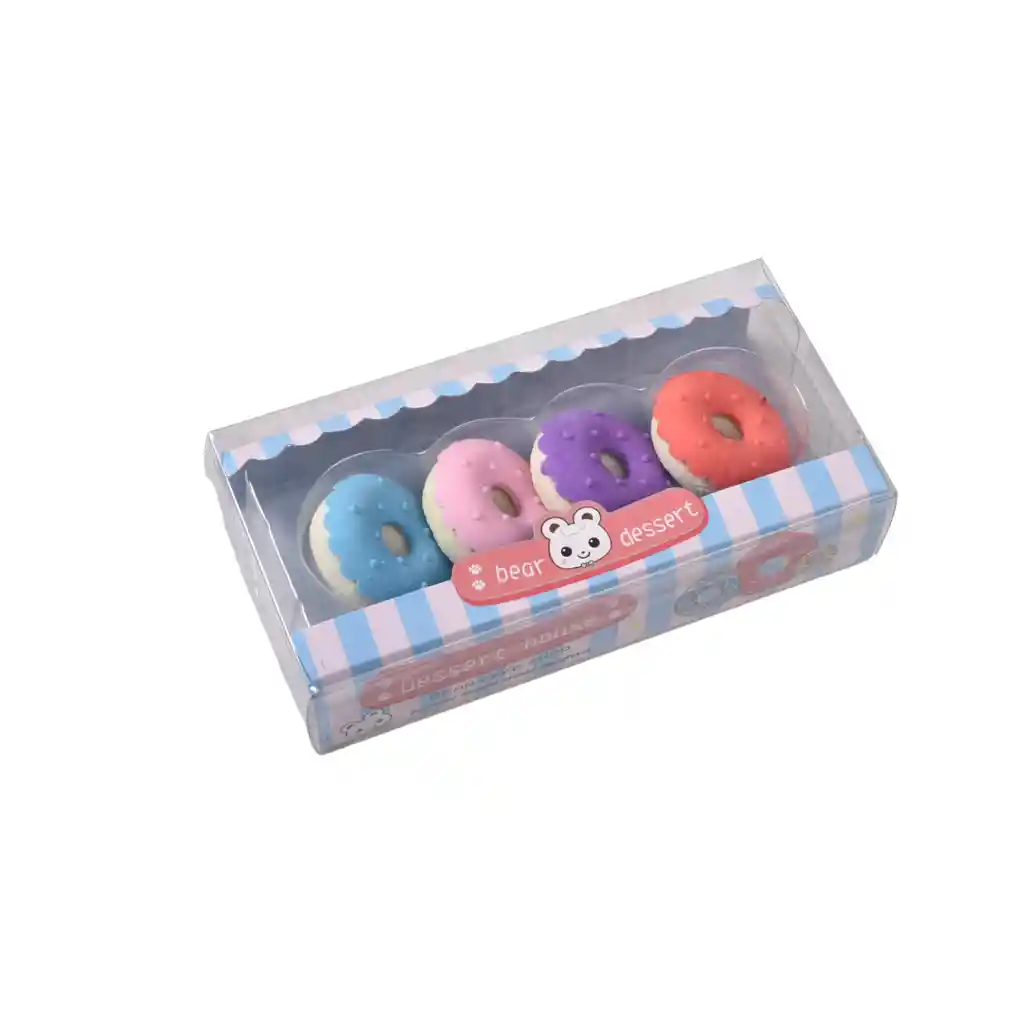 Borrador Con Diseños 4 Unidades X 3 Set Niño Niña