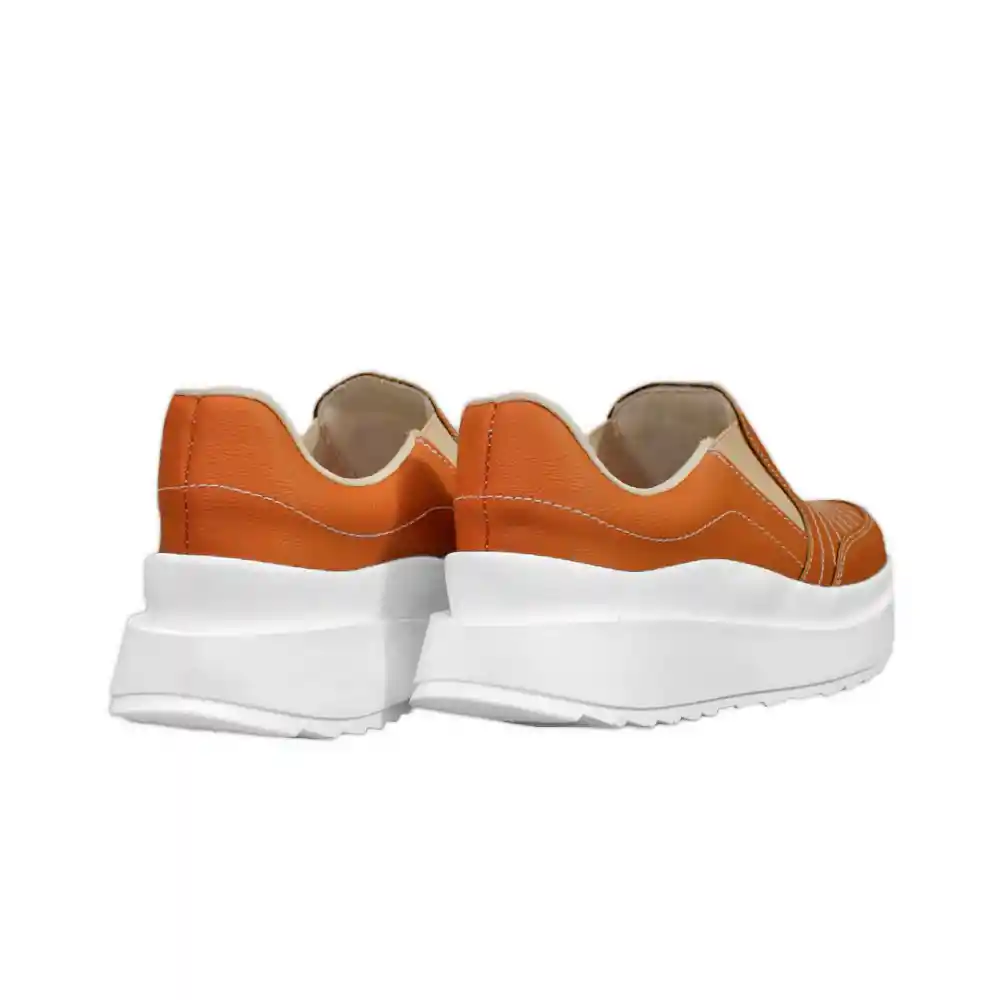 Zapato Dama Calzado Mujer Tenis Casual Karla Chacon Roxana Miel/35