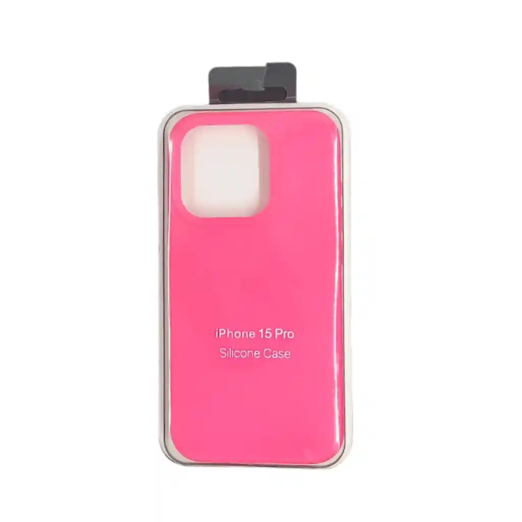 Forro Silicone Case Iphone 15 Pro Fucsia