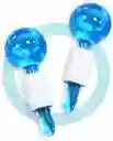 Masajeador Facial Azul Cool Roller Ball - 2 Globos De Hielo Facial - Masajeador Para Pieles Delicadas