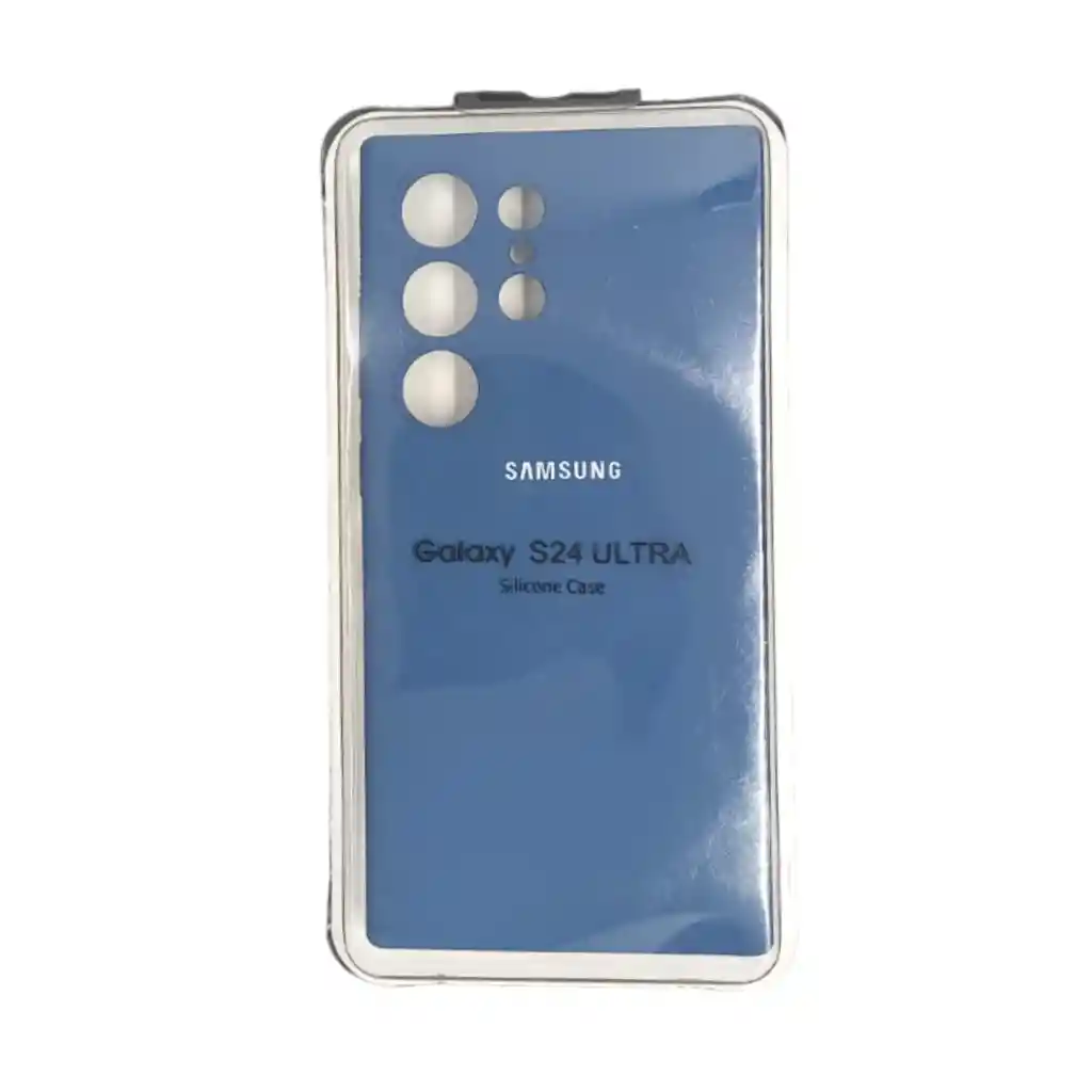 Forro Silicone Case Samsung S24 Ultra Azul Acero