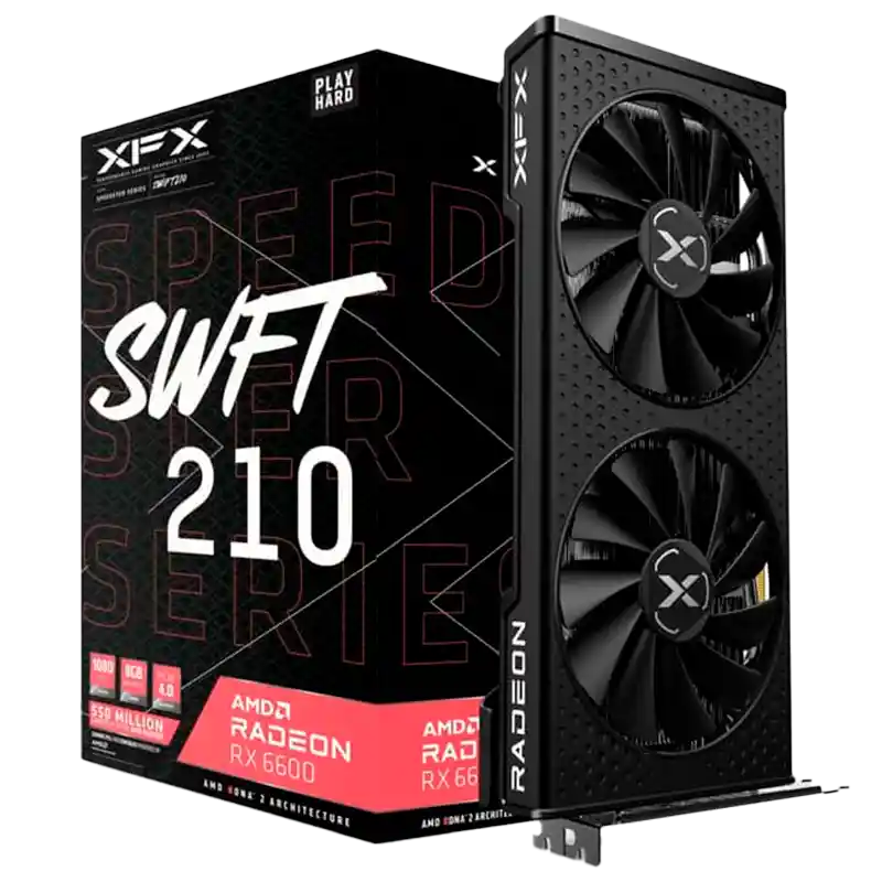 Tarjeta De Vídeo Xfx Amd Radeon Rx 6600 Speedster Swft 210 8gb