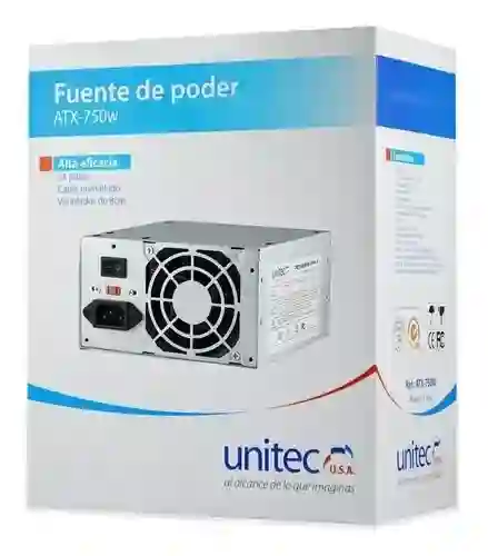 Fuente De Poder Para Pc Unitec Atx-750w