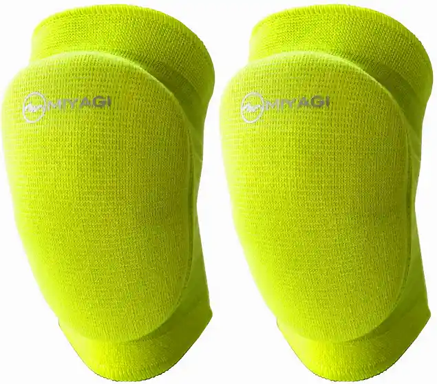 Rodillera Miyagi Protección, Voleibol, Patinaje, Training - M745b(par De Rodilleras Acolchadas Por Compra) Verde-talla: L