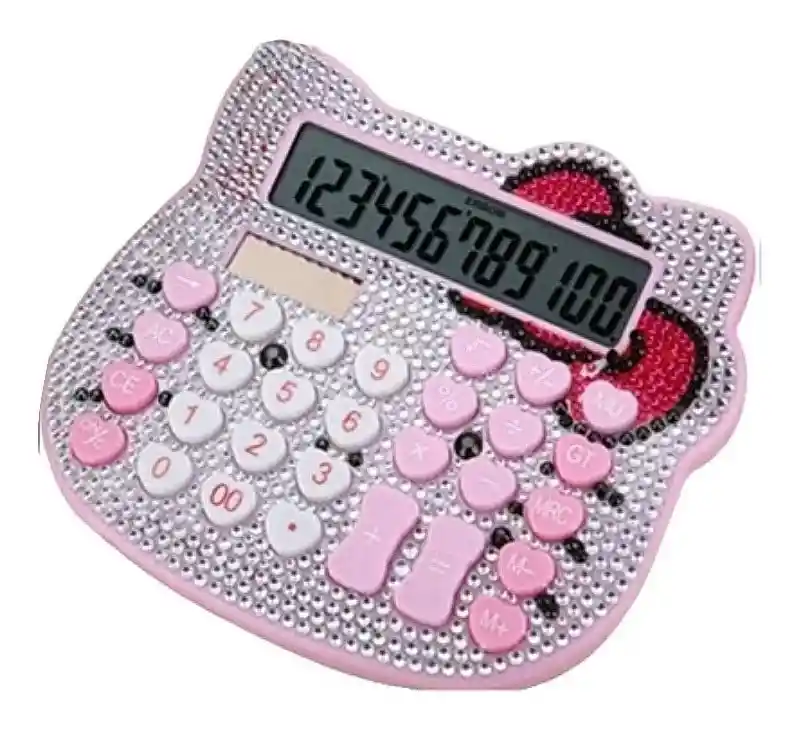 Calculadora Hello Kitty Murano Brillos Mujer Juvenil