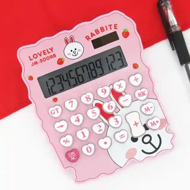 Calculadora Diseños Animados Jm-500 Para Ninas