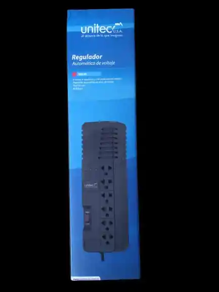 Regulador Automático De Voltaje 990va 6 Tomas Unitec