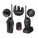 Baofeng 2 Radios Pofung Mx-888s Uhf Con Manos Libres Color Negro