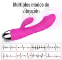 Vibrador Consolador Doble Estimulacion Punto G Carga Usb Flower