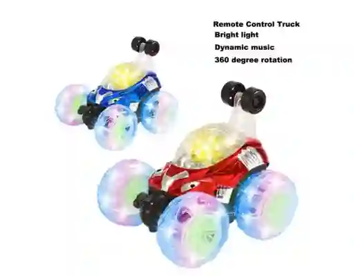 Carro A Control Remoto Luces Sonidos Recargable Giro 360