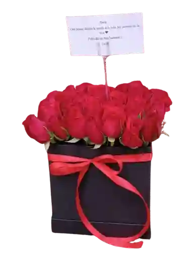 Caja De Rosas Elegantes