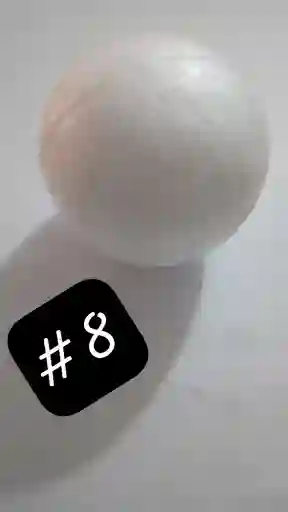 Bola Icopor Numero 8