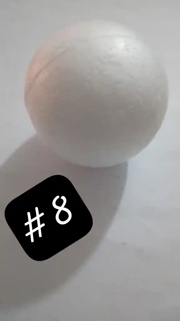 Bola Icopor Numero 8
