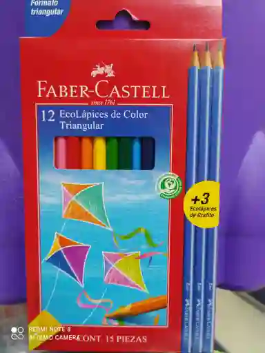 Colores Triangulares *12 +3 Lapices Grafito
