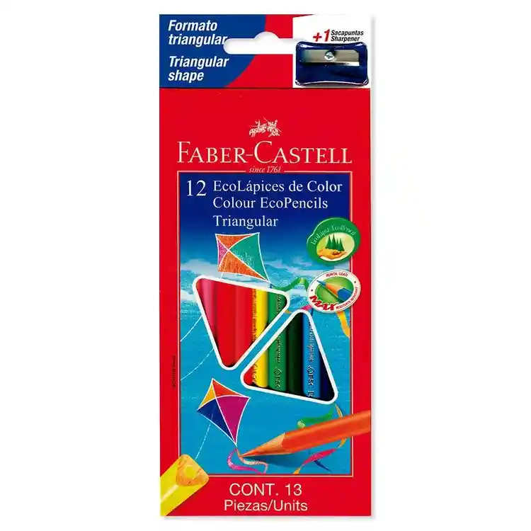 Colores Faber Castell Triangular*12 Eco Lapices